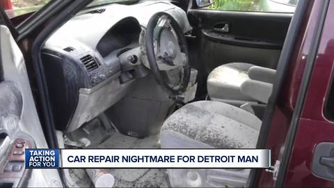 Car repair nightmare for Detroit man