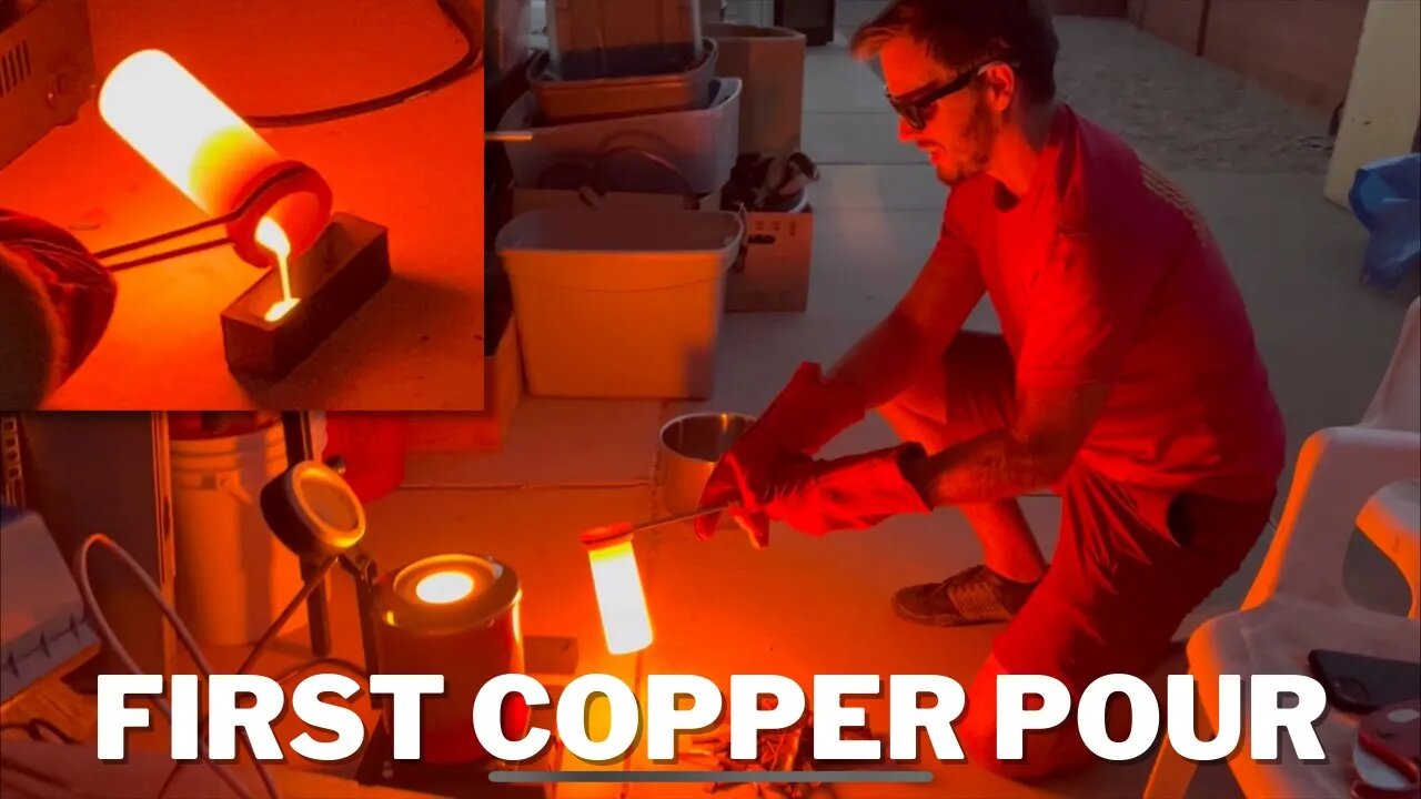 Dumpster Diving Copper For My First Copper Smelting At Home