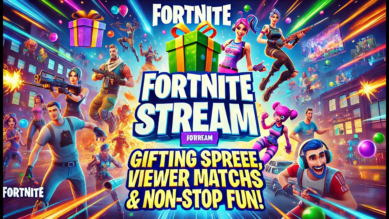 Fortnite Stream: Gifting Spree, Viewer Matches & Non-Stop Fun! 🎁🔥