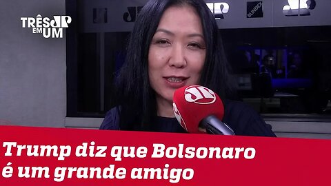 #ThaísOyama: Declaração simpática de Trump faz o dia de Bolsonaro