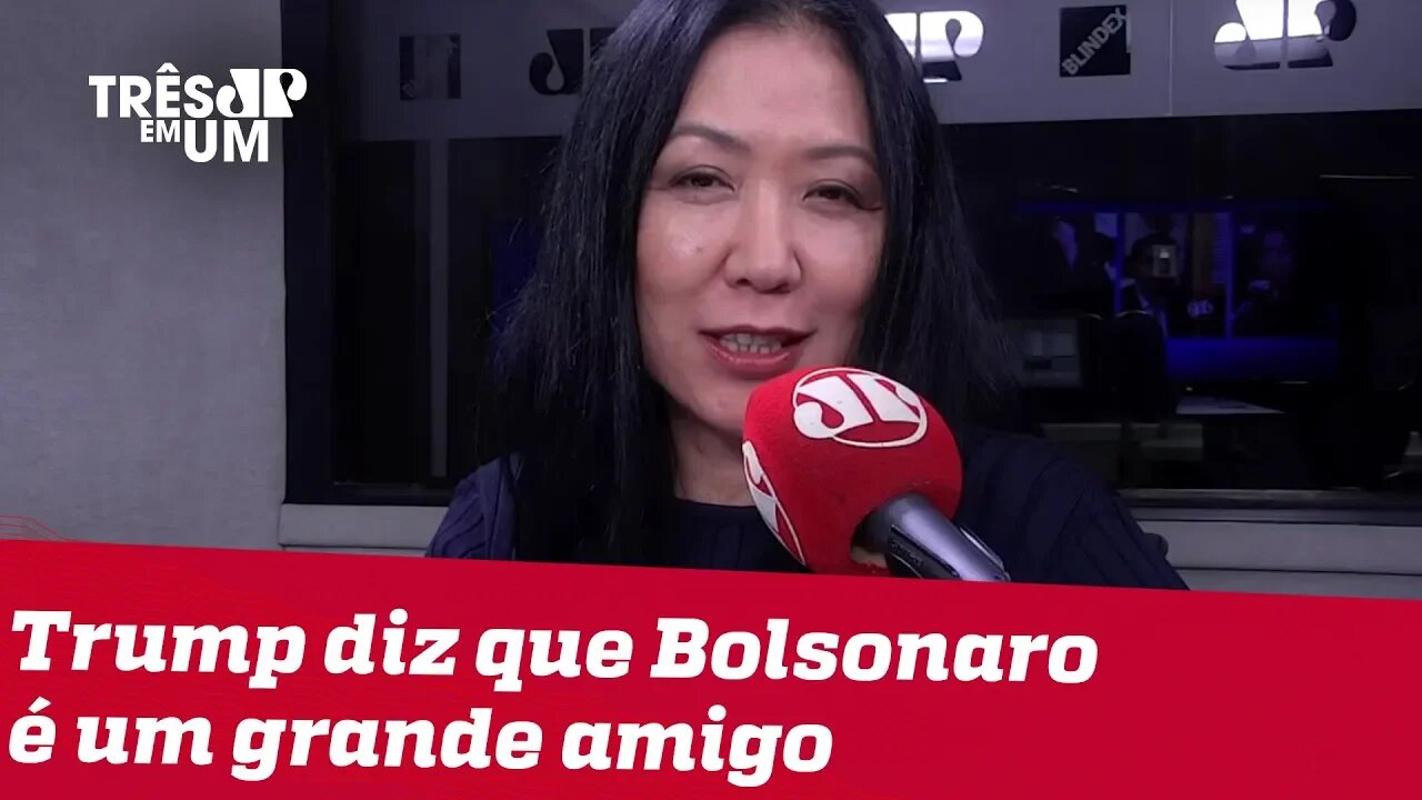 #ThaísOyama: Declaração simpática de Trump faz o dia de Bolsonaro