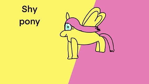 Shy pony
