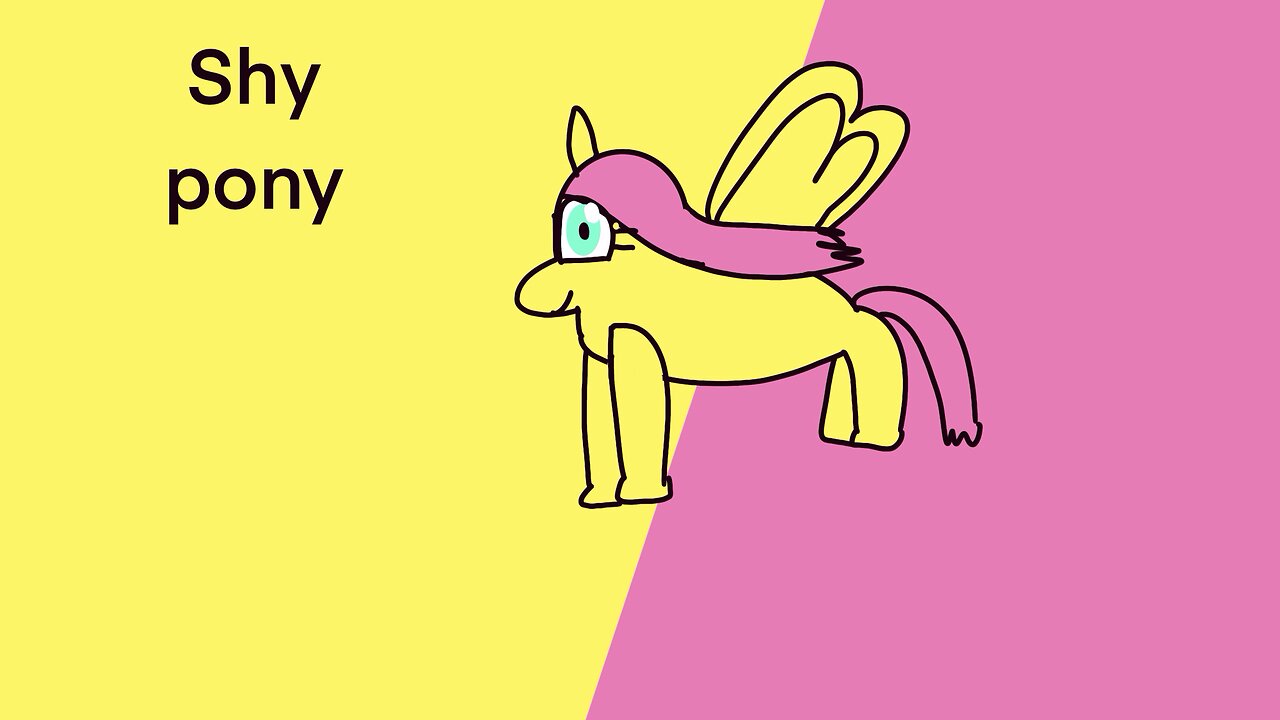 Shy pony