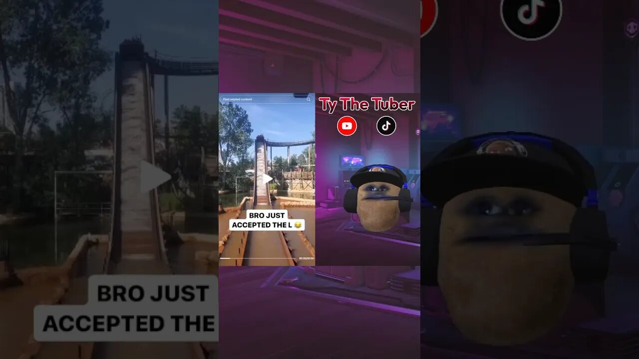 He just accepted his fate lol