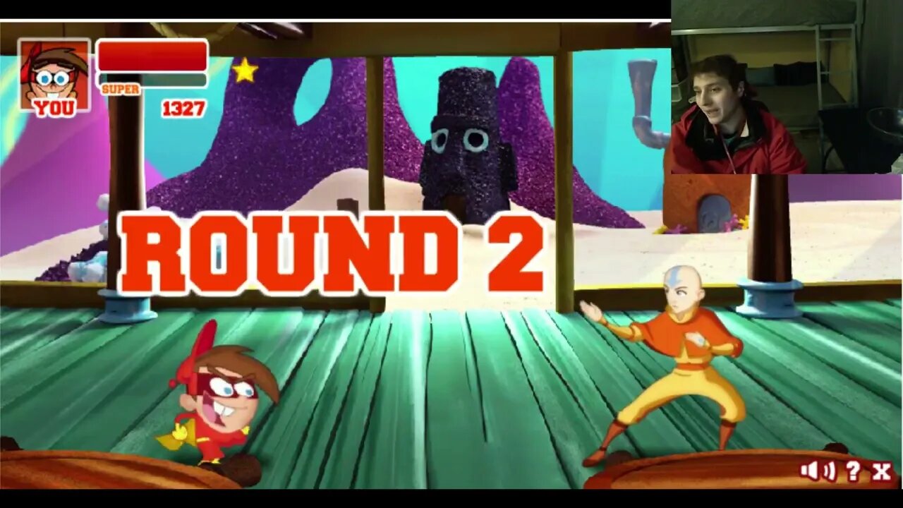 Aang The Avatar VS Timmy As Cleft In A Nickelodeon Super Brawl 2 Battle With Live Commentary