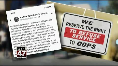 Detroit food truck owner refuses to serve 'law enforcement agents'