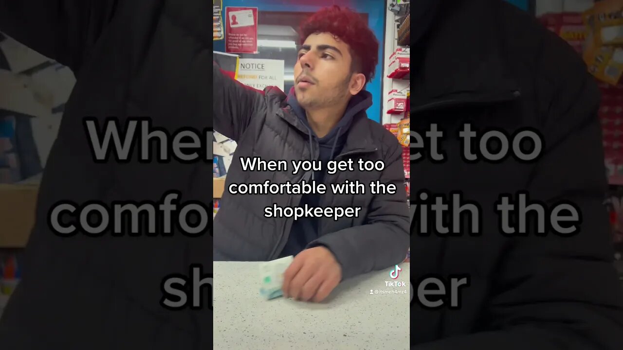 Getting too comfortable with shopkeeper #funnyvideo #youtubeshorts #uk #follow #trending #youtube