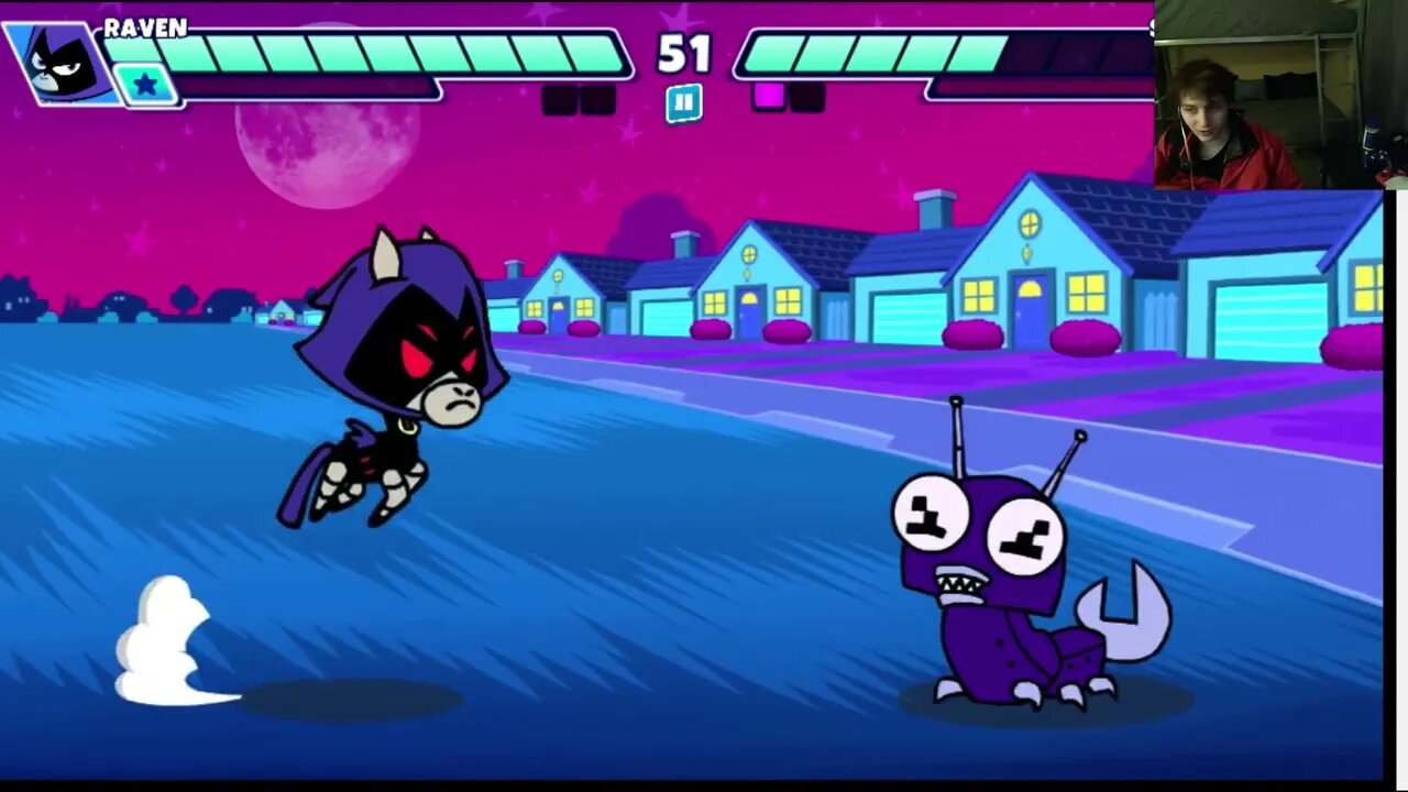 Raven VS Starfire In A Cartoon Network Teen Titans Go! Jump Jousts 2 Battle With Live Commentary