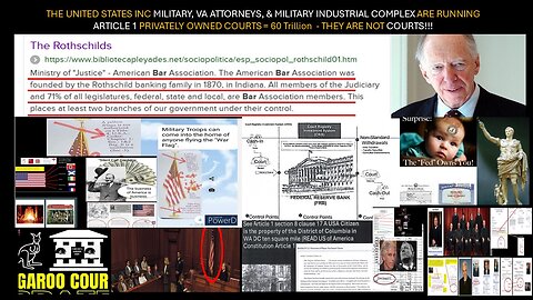 Why are the United States Inc Military Operating Article 1 fake courts in AMOORICA?