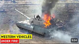 Russia Unleashes FPV Drone Destruction on Abrams & Bradley in Kursk!