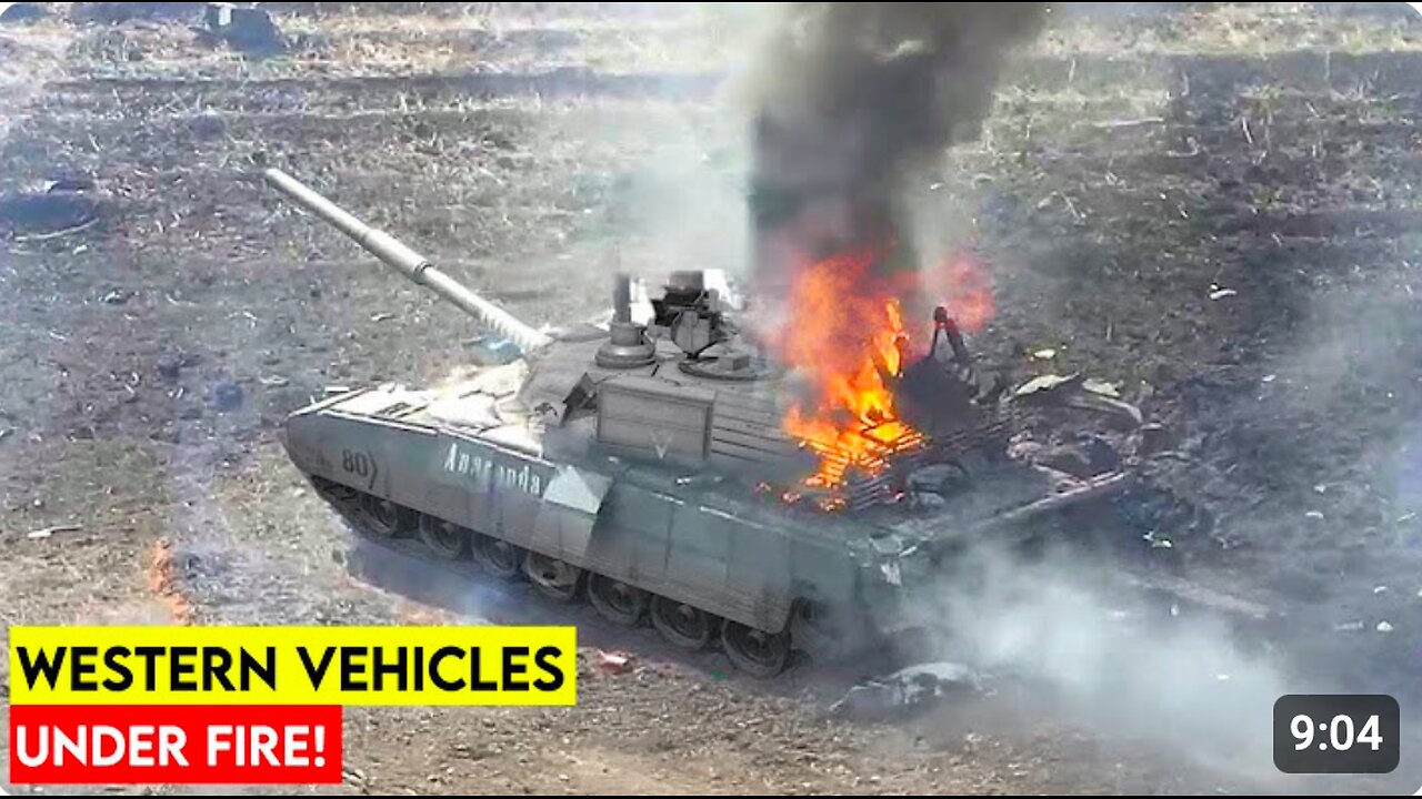 Russia Unleashes FPV Drone Destruction on Abrams & Bradley in Kursk!