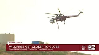 Arizona wildfires get closer to Globe