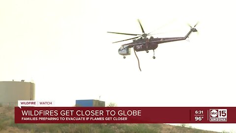 Arizona wildfires get closer to Globe