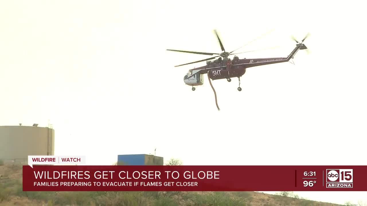 Arizona wildfires get closer to Globe