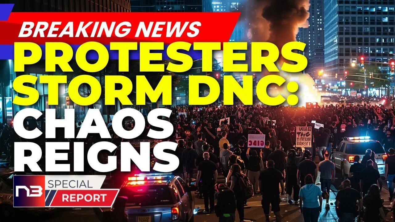 🚨 DNC Meltdown: Protesters Breach Barriers, Thousands of Police Mobilize!🚨