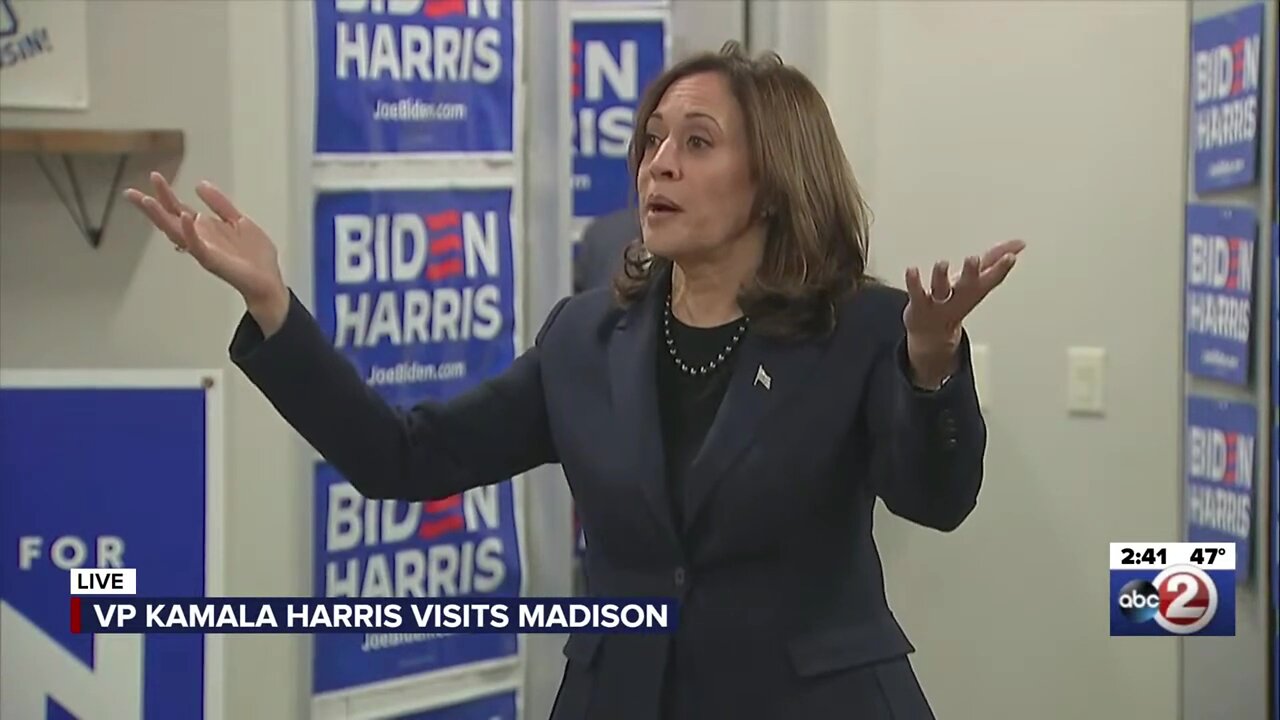 A small sample of Kamala Harris's "Presidents, Prime Ministers, Chancellors, and Kings" spiel