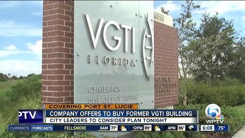 Company offers to buy VGTI building in Port St. Lucie