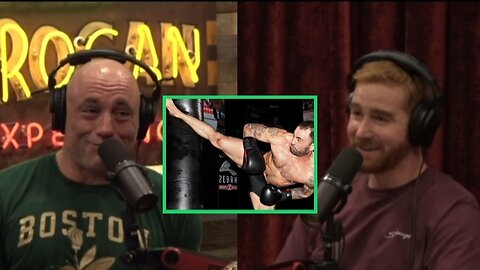 Andrew Santino provokes Joe Rogan "I wanna see you kick somebody"