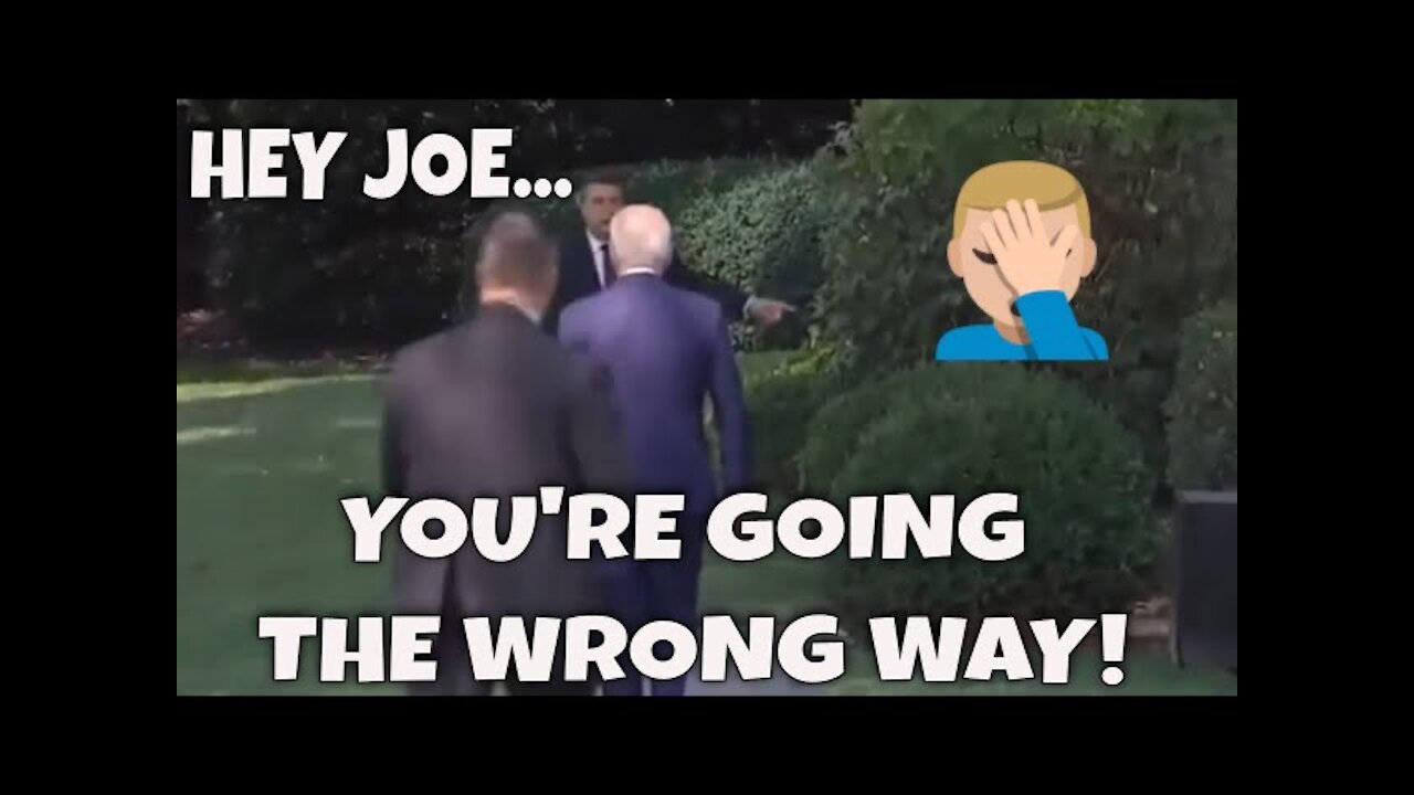 Sleepy Joe Biden GOES THE WRONG WAY on return to the White House (Planes Trains Automobiles Parody)