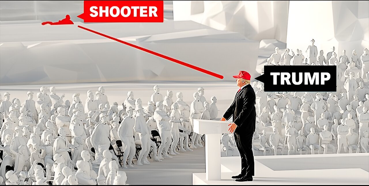 Mapping the Trump Shooting🔫 #TrumpRallyShooting, #TrumpAssassinationAttempt