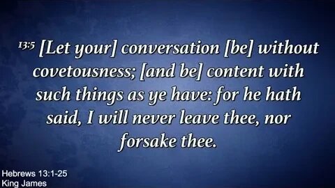 Sunday Evening, May 21st - And Be Content