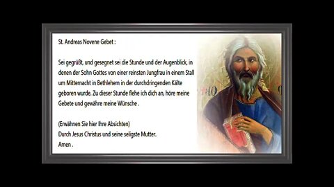 17/24 St. Andreas Novene Gebet