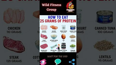 🔥How to eat 25 grams of protein🔥#shorts🔥#wildfitnessgroup🔥10 October 2022🔥