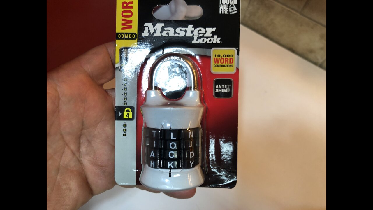 Master Lock 1535DWD Locker Lock Set Your Own Word Combination Padlock 1 Pack Colors May Vary GiZ WiZ