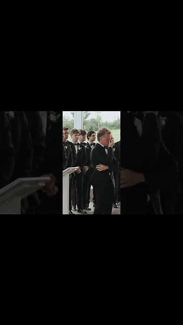 EMOTIONAL Groom Sees Bride For The First Time!!! 😭 #shorts