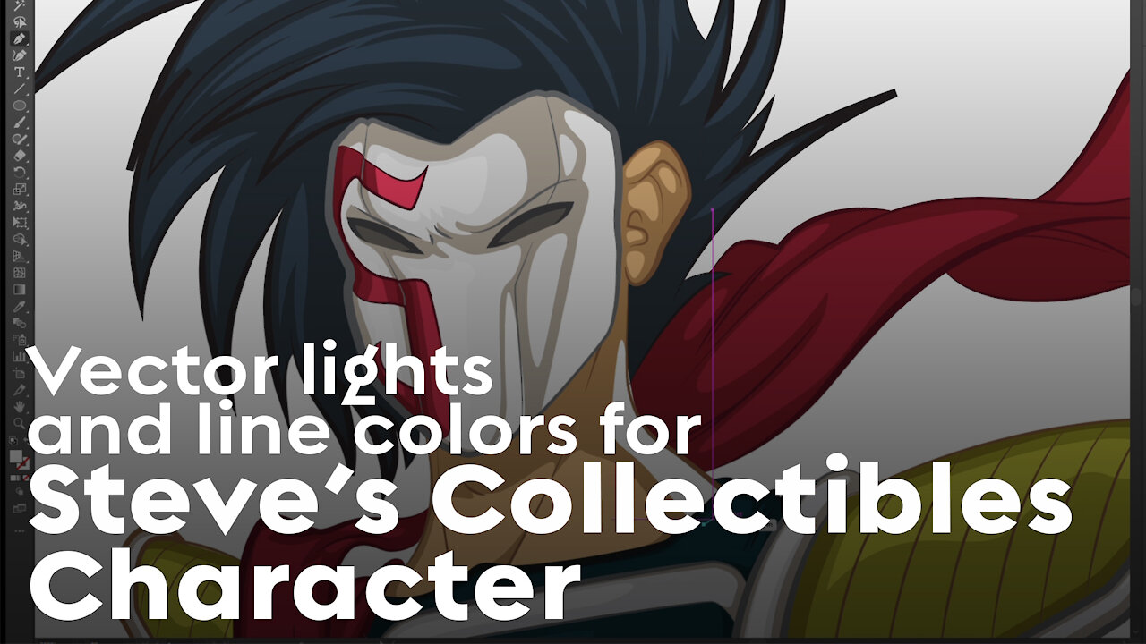 Steve's Collectibles Character - Adding Lights and Coloring Lines