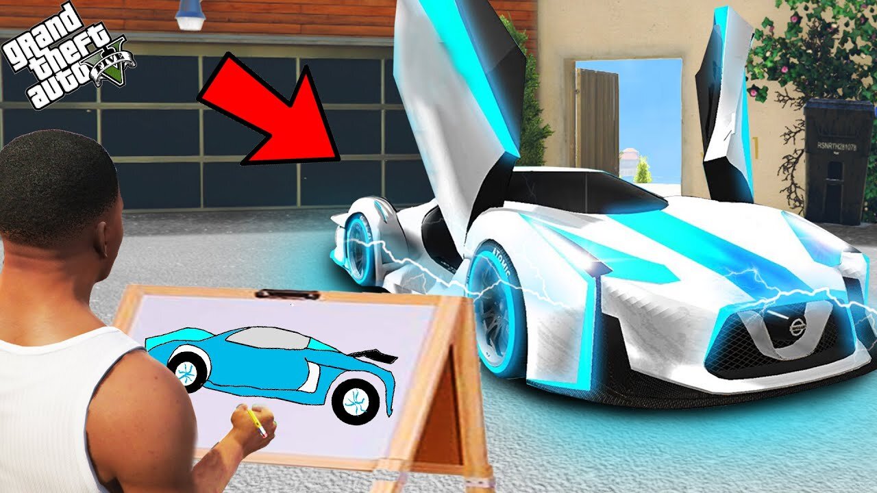 Franklin Search The Biggest And Strongest God Car Using Magical Painting In Gta