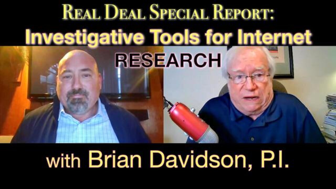 Using the Internet as an Investigative Tool (13 March 2022) with Brian Davidson