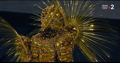 Lucifer coming through the CERN portal, Olympic Closing Ceremonies