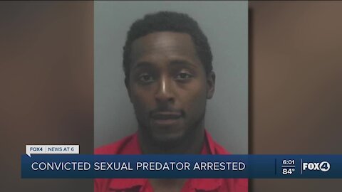 Registered sex offender back in custody