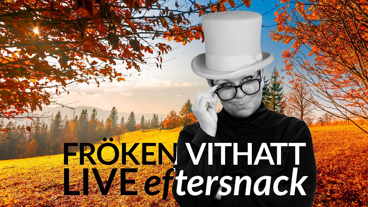 Live - eftersnack på X Spaces och Youtube- 21 sept