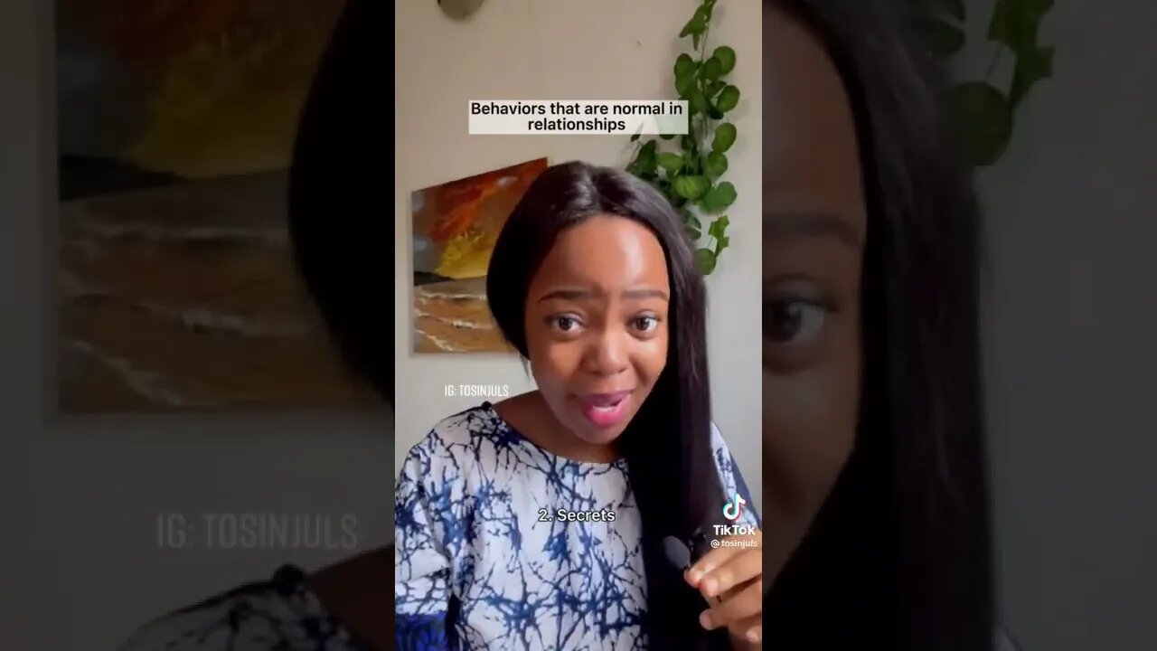 behaviours that are normal in relationships | @Tosinjuls