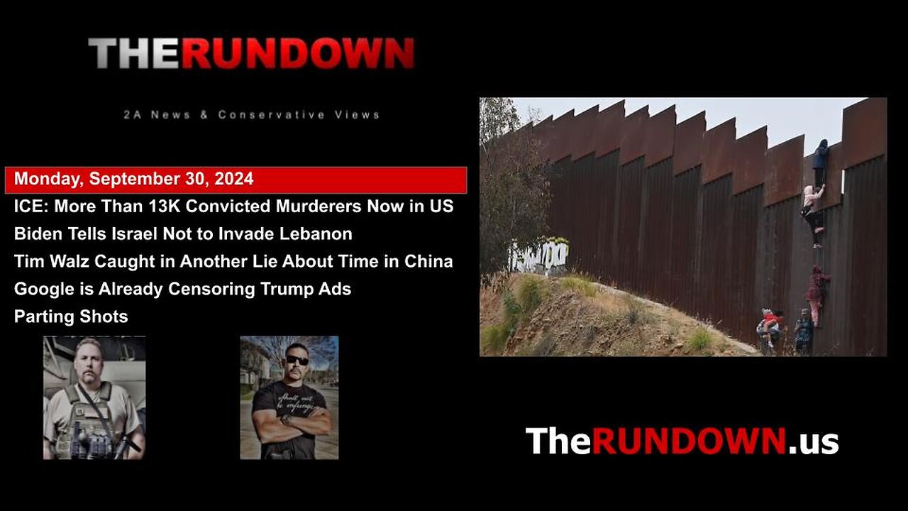 #797 - Ice Reports That More Than 13,000 Foreign Murderers Now Live in The US