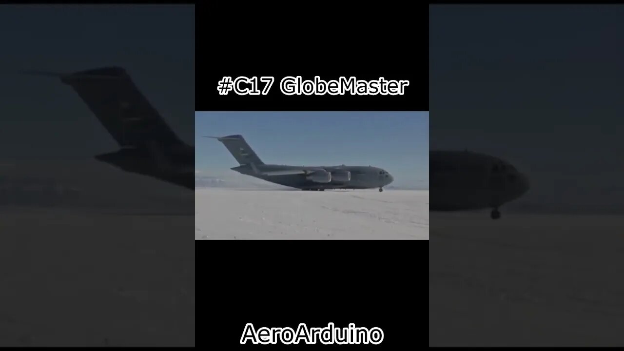 Watch Massive #C17 GlobeMaster Taxiing On Snowy Runway #Aviation #Fly #AeroArduino