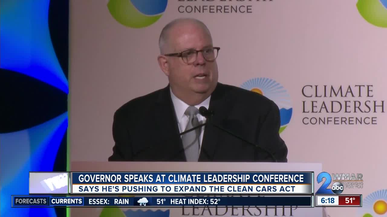 Governor Hogan discusses climate leadership