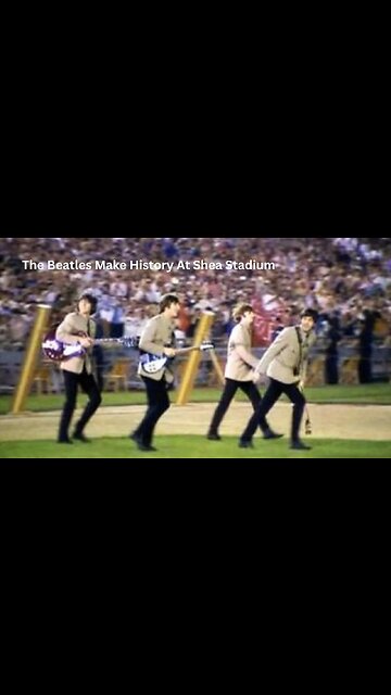Witness History: The Beatles' Legendary Shea Stadium Performance! #shorts #beatles