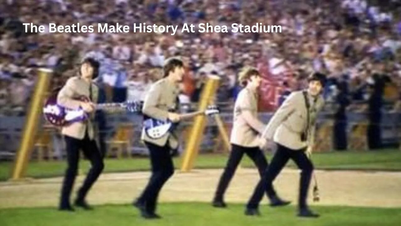 Witness History: The Beatles' Legendary Shea Stadium Performance! #shorts #beatles