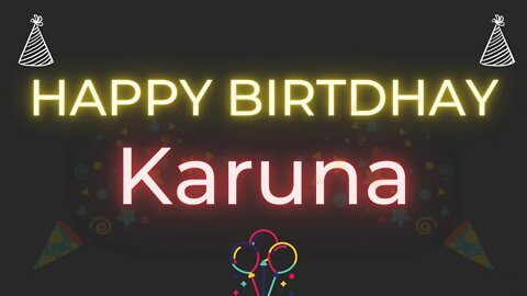 Happy Birthday to Karuna - Birthday Wish From Birthday Bash