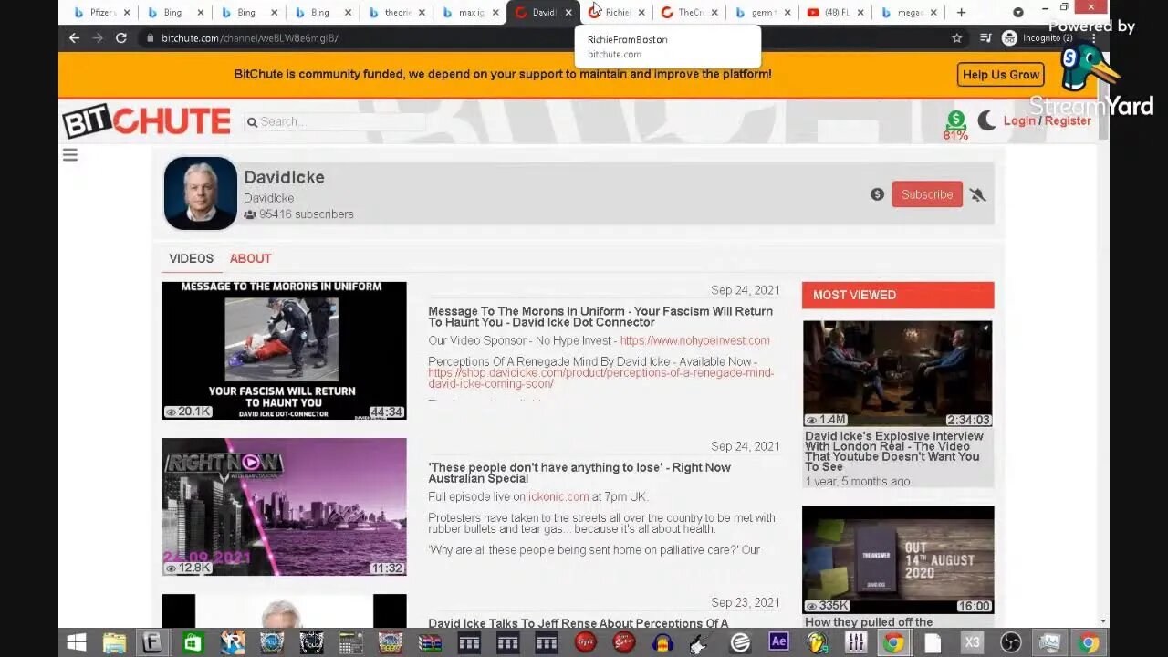 RFB vs Max Igan, Amish Vs Every truther?? BANG