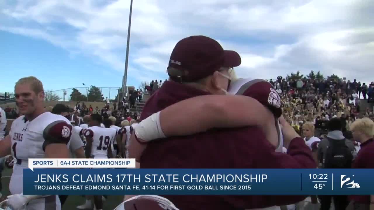 Jenks Football beats Edmond Santa Fe to Claim Program's 17th State Championship
