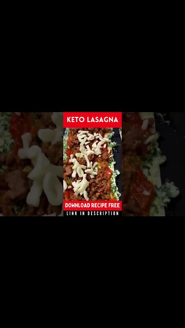 Keto Lasagna Recipe | Low Carb Keto Lasagna #Shorts