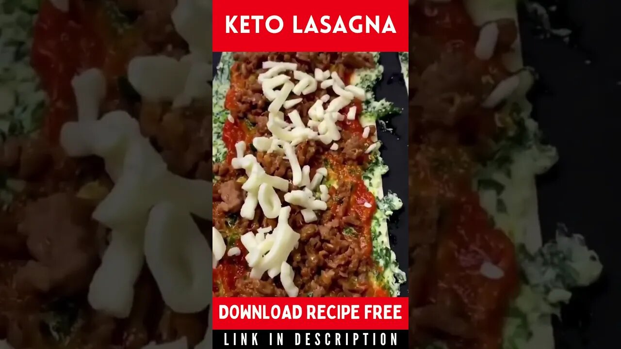 Keto Lasagna Recipe | Low Carb Keto Lasagna #Shorts