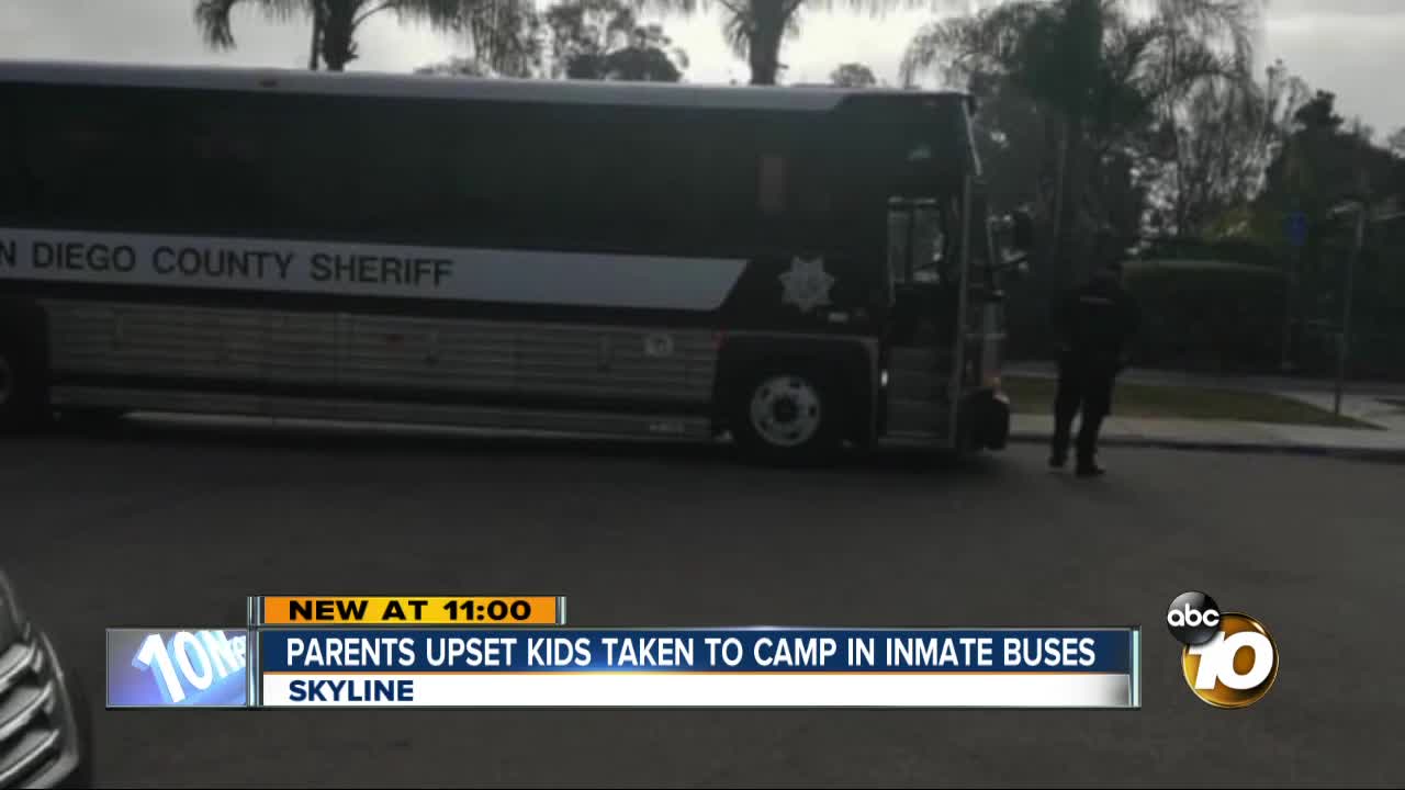 Parents upset kids taken to summer camp in inmate buses