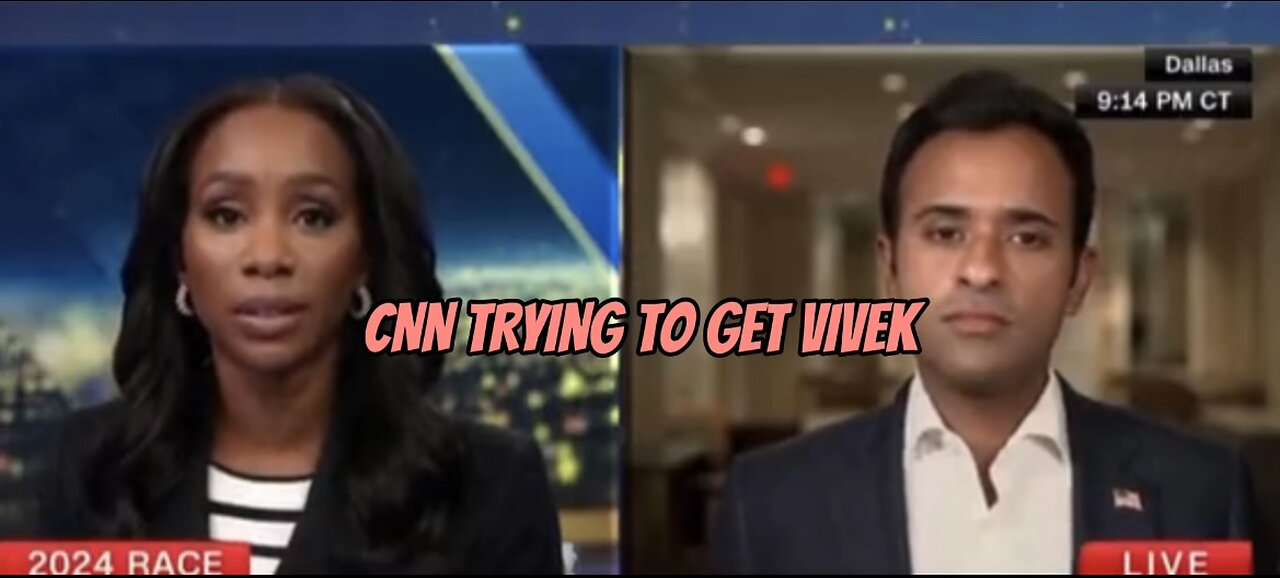 A CNN reporter tried to get Vivek