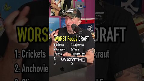 The WORST FOODS Draft!! These Are Gross! #shorts