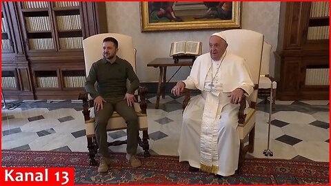 Pope Francis welcomes Ukraine President Zelenskyy for Vatican audience